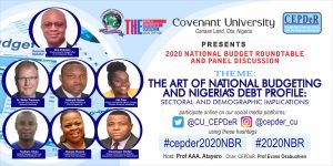 Read more about the article 2020 National Budget Roundtable and Panel Discussion On ‘The Art Of National Budgeting and Nigeria’s Debt Profile: Sectoral and Demographic Implications’