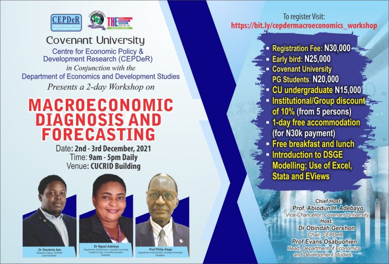 CEPDeR presents a 2-day workshop on Macroeconomic Diagnostics and Forecasting