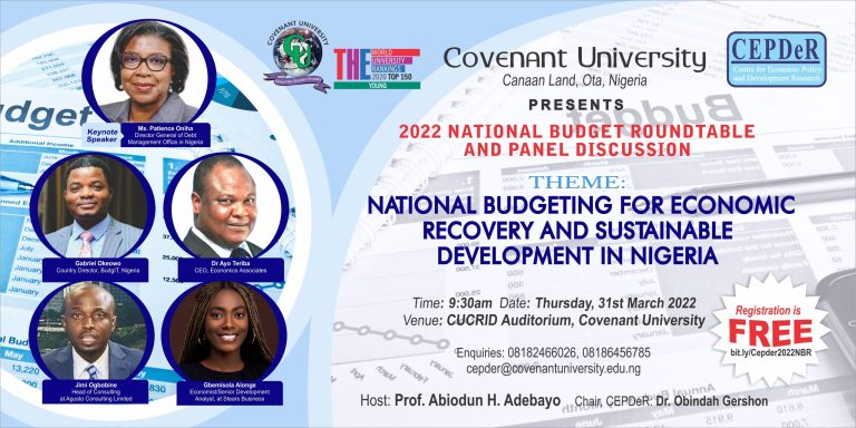CEPDeR Announces 2022 National Budget Roundtable and Panel Discussion